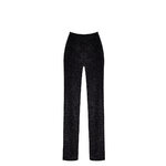 Pantalon en maille pailletée Onyx F374