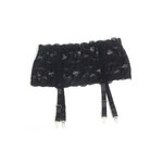 Porte-jarretelles dentelle large Noir - Litolu Lingerie