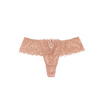 String dentelle dos lacé Rose