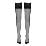 Bas autofixants couture noir 1 - Cotelli Legwear