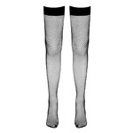 Bas résille autofixants noir - Cotelli Legwear