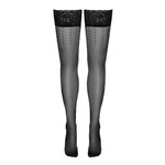 Bas autofixants noir Hold up 2 - Cotelli Legwear