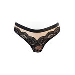 String tulle et dentelle noir V-10718