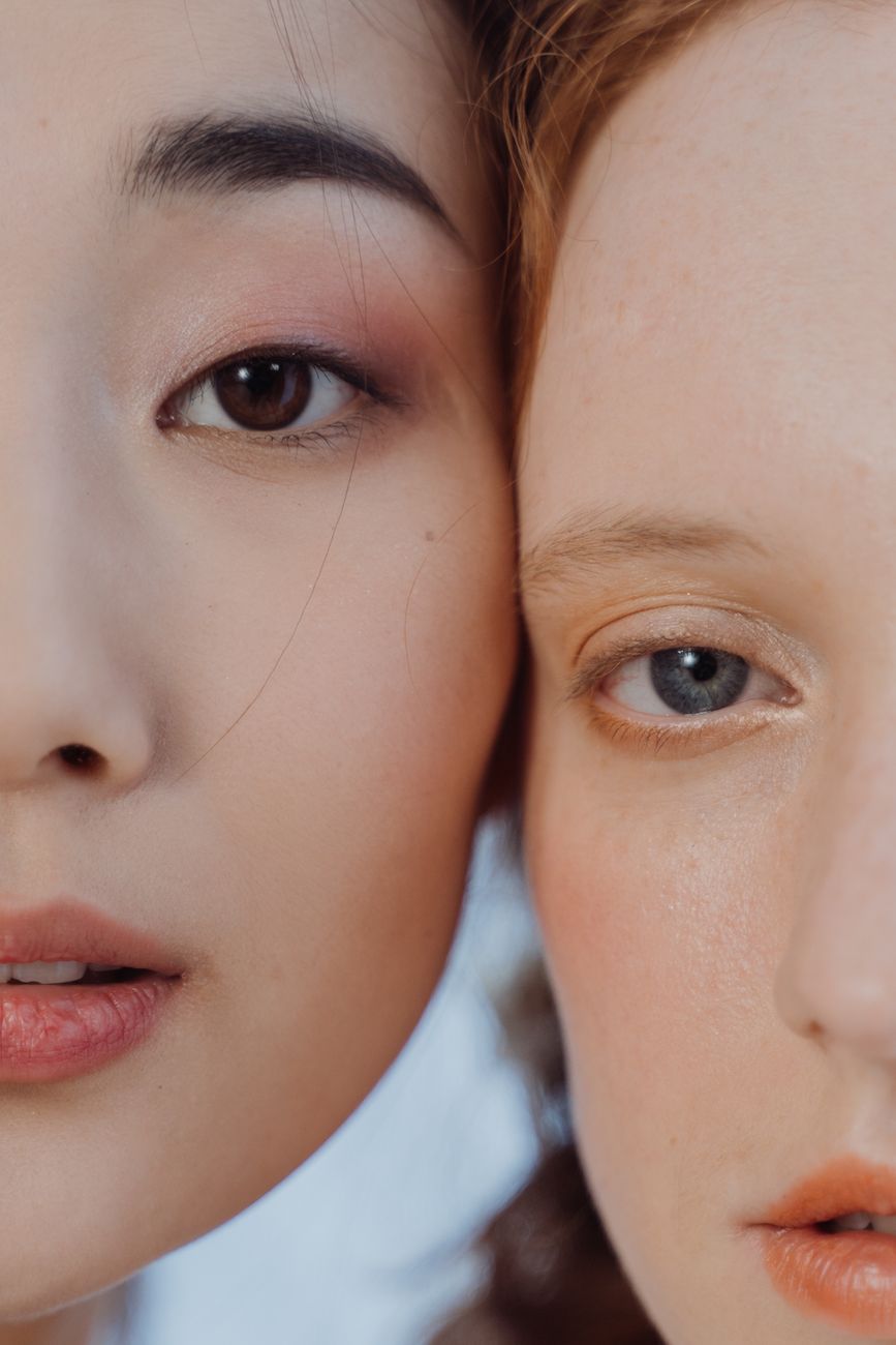 gros plan sur le visage d une femme