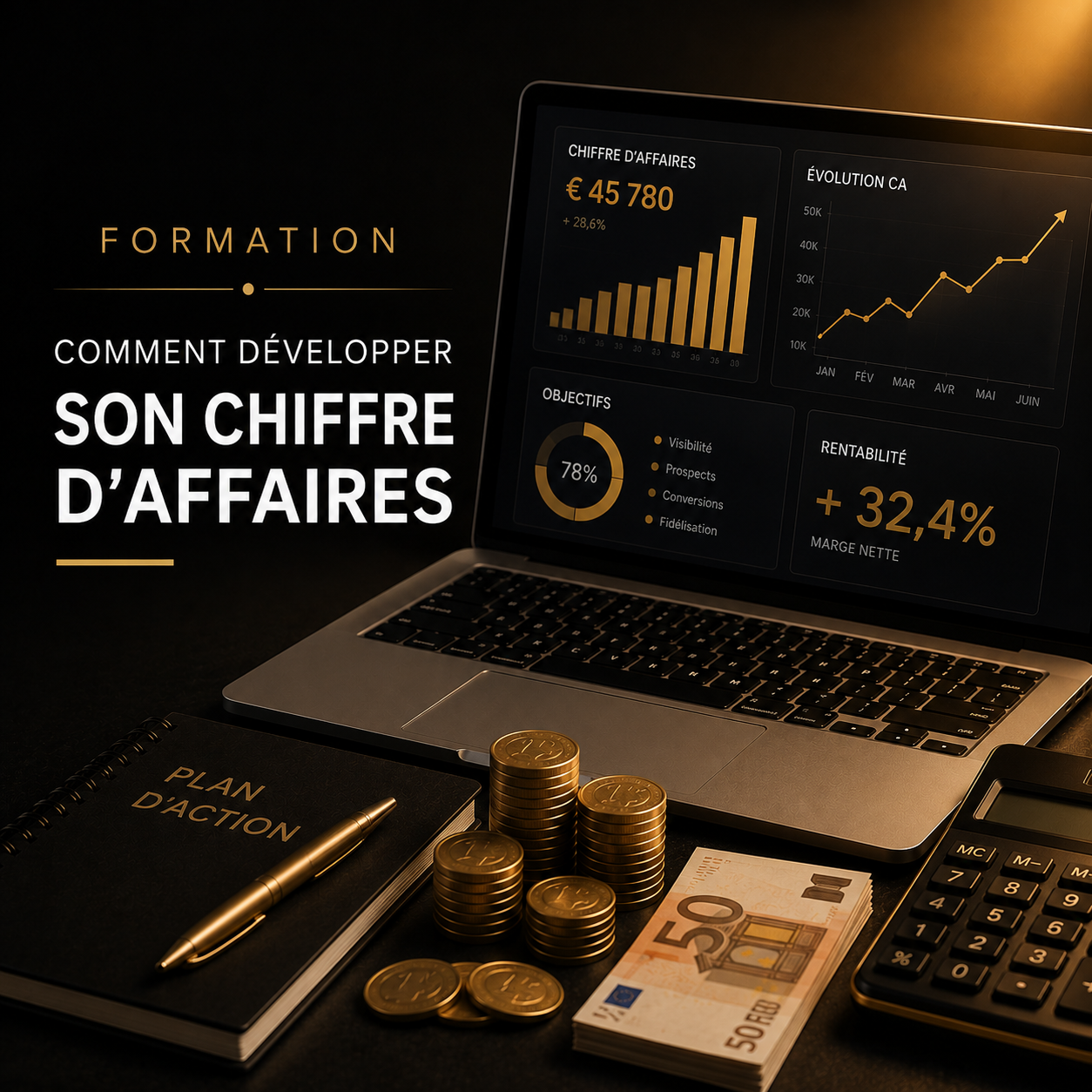 Niveau 2 - Business & Rentabilité : COMMENT DÉVELOPPER SON CHIFFRE D’AFFAIRES