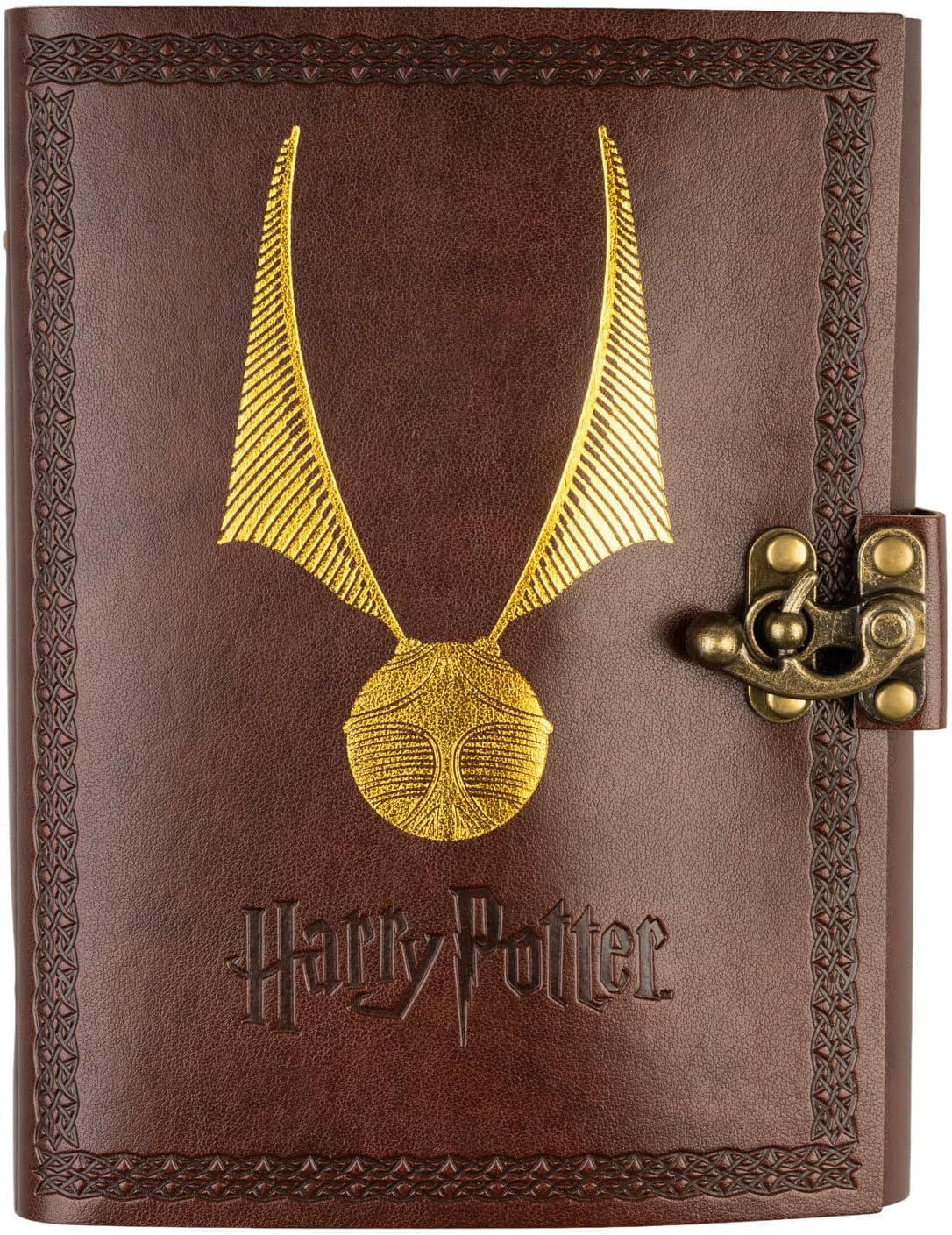 Carnet Harry Potter en simili cuir vue face