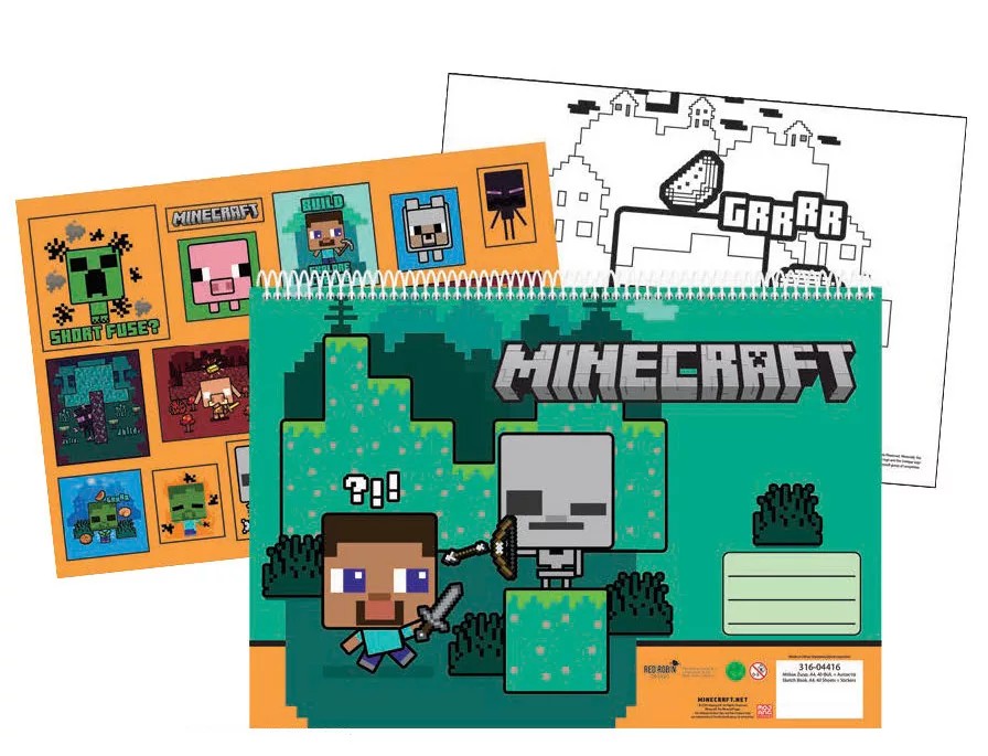 carnet-de-dessin-a4-minecraft-creepers-need-hugs-40-feuilles-stickers-1