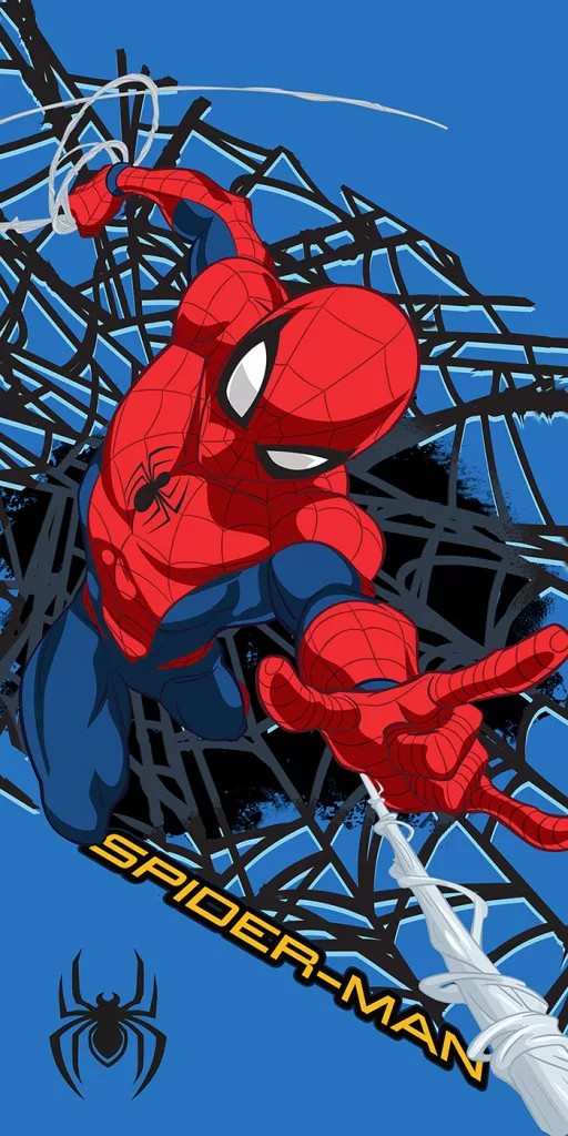serviette-spider-man-web-hero-a-sechage-rapide-70-140-cm-1