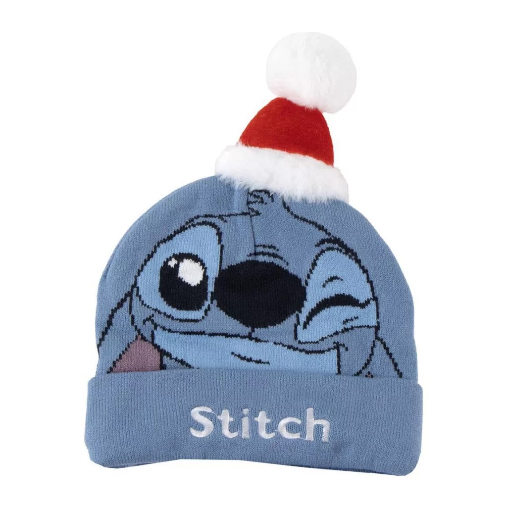 bonnet-de-noel-stitch-enfant-bleu-avec-pompon-1