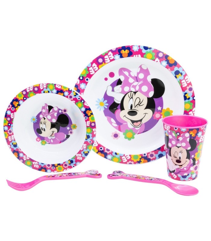 set-de-vaisselle-minnie-mouse-bold-florals-5-pieces-1