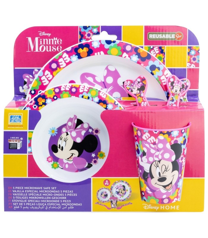 set-de-vaisselle-minnie-mouse-bold-florals-5-pieces-2