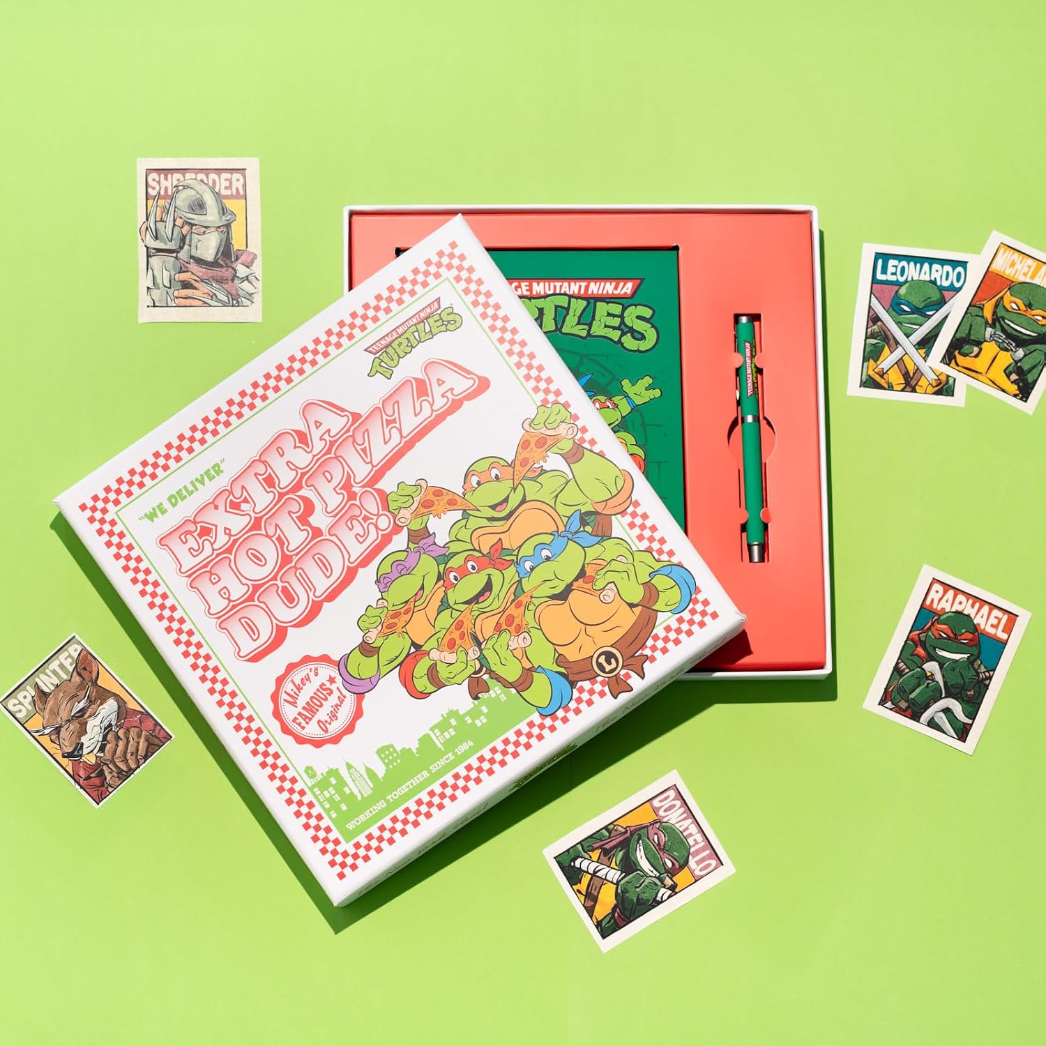 Coffret carnet A5 Premium et stylo Les Tortues Ninja-contenu coffret