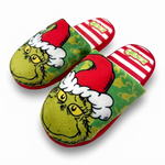 pantoufles-le-grinch-vertes-vue-dessus