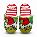 pantoufles-le-grinch-vertes-vue-face