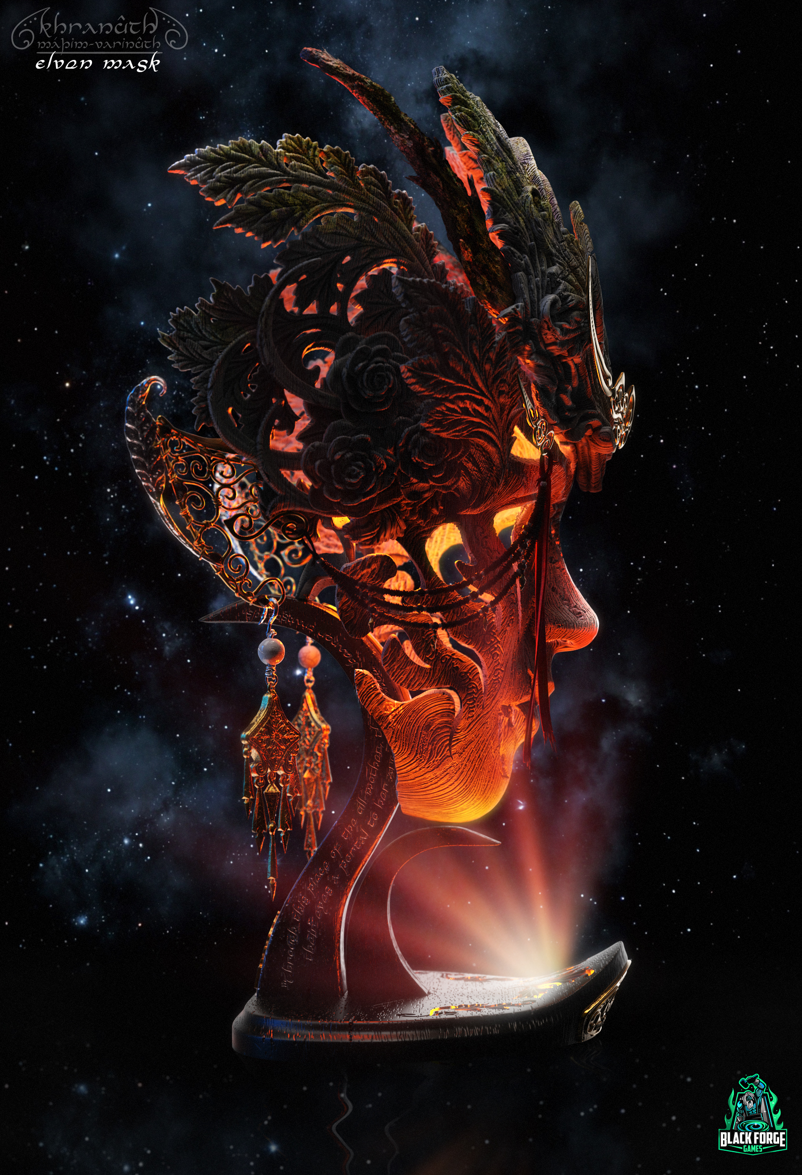 Elven Mask Render Side 2