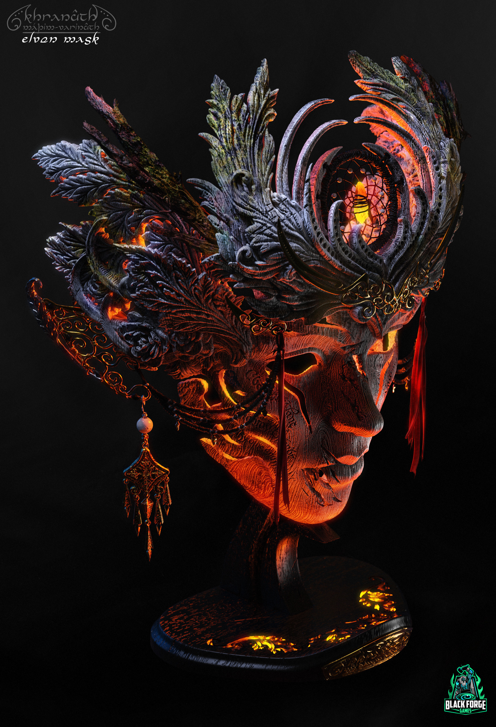Elven Mask Render 2