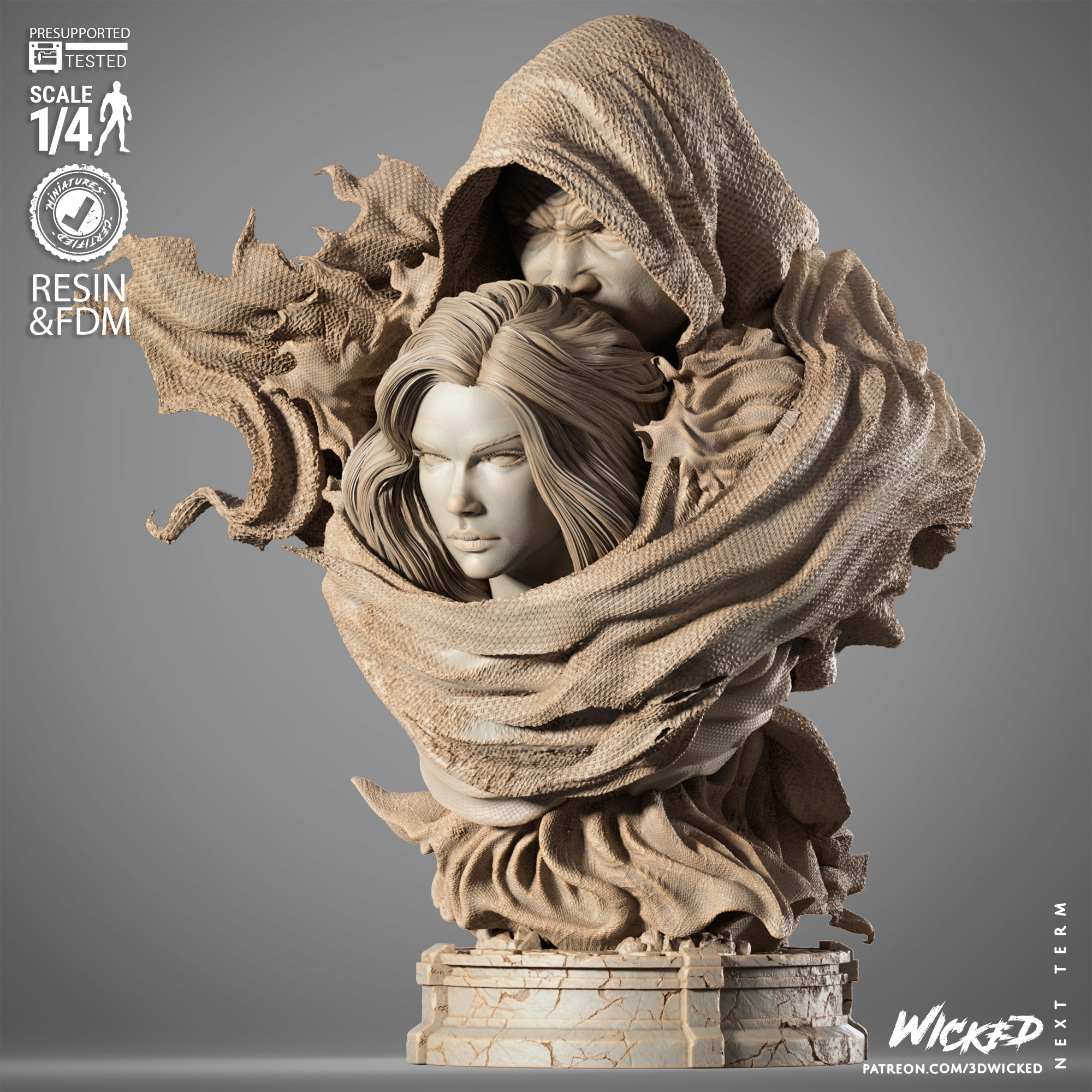 021825 WICKED-Cloak and Dagger Bust Image 004