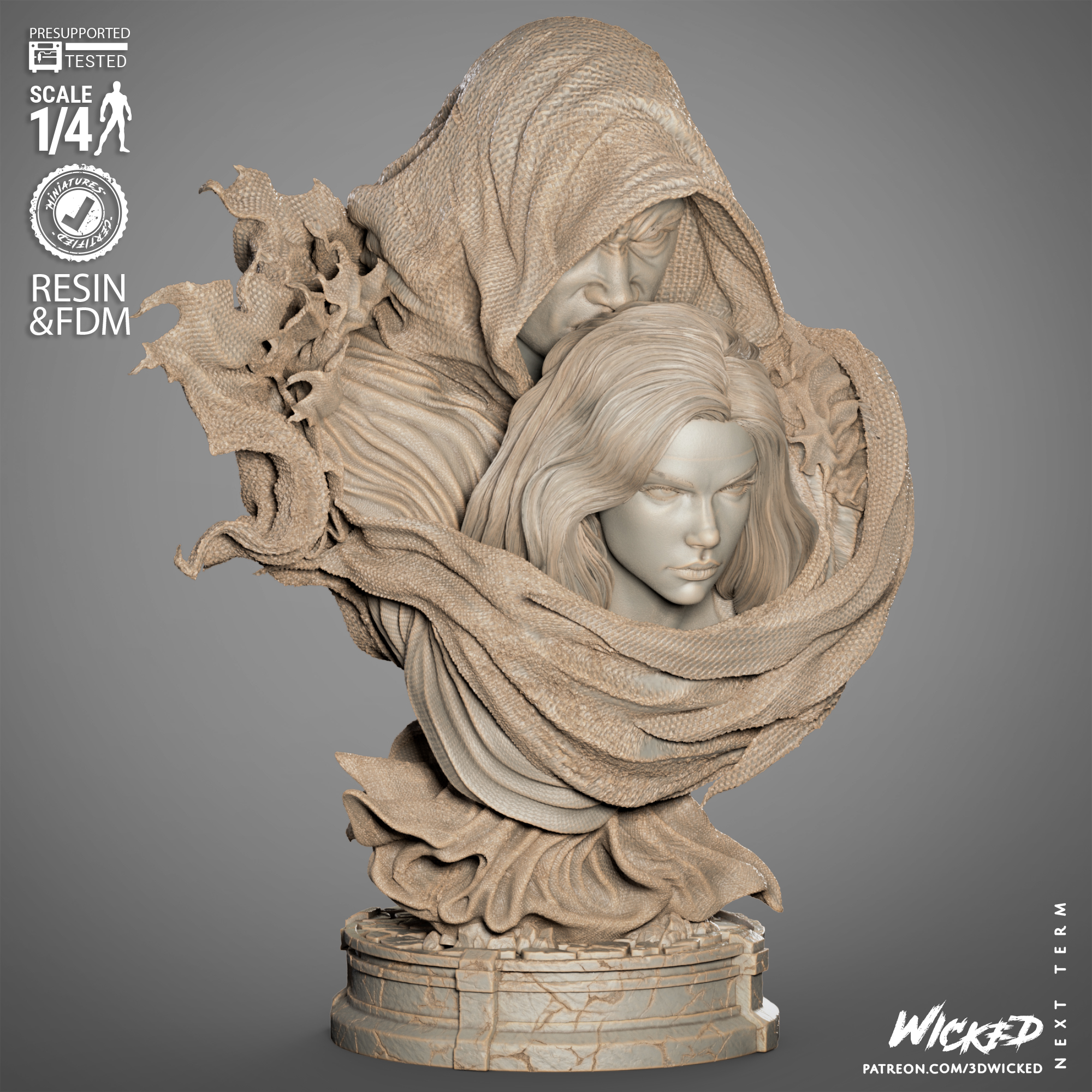 021825 WICKED-Cloak and Dagger Bust Image 006