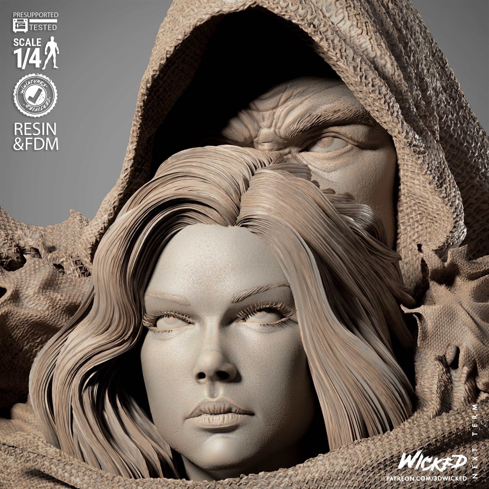 021825 WICKED-Cloak and Dagger Bust Image 007