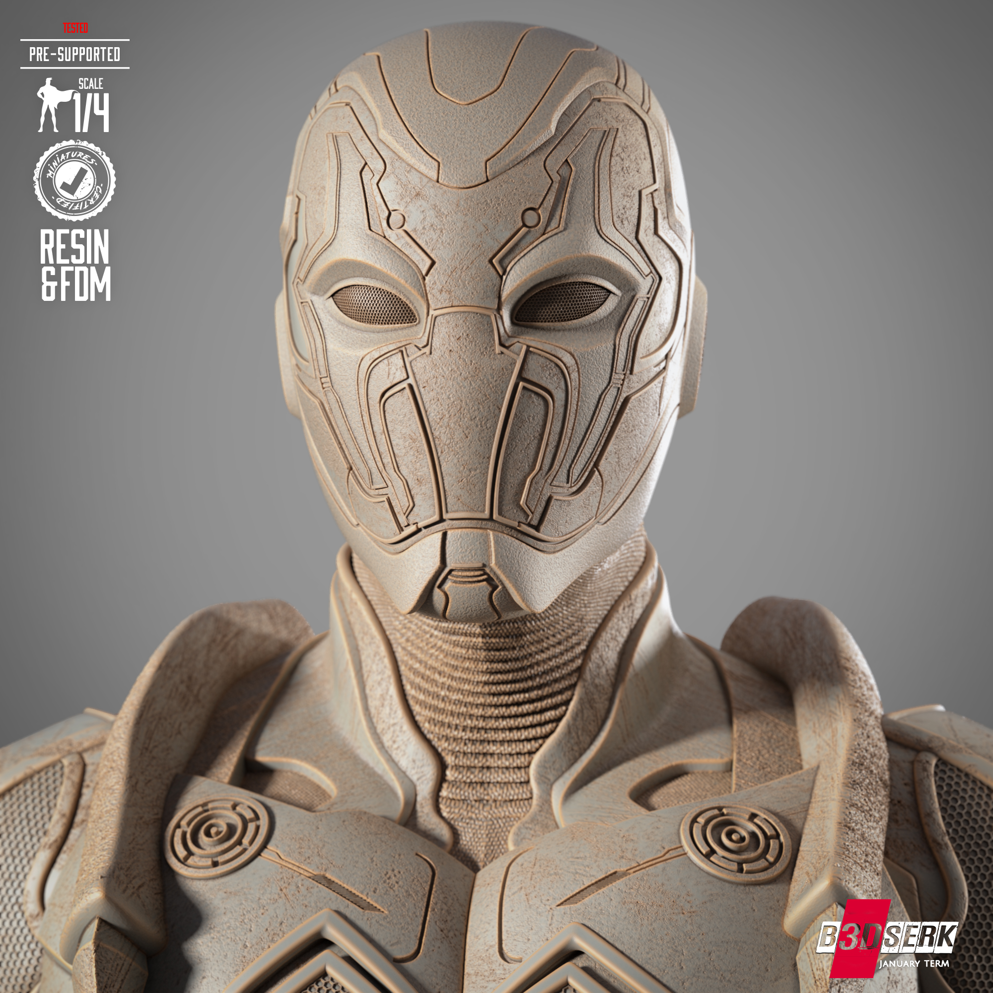 021925 B3DSERK-Bluebeetle Bust Image 003