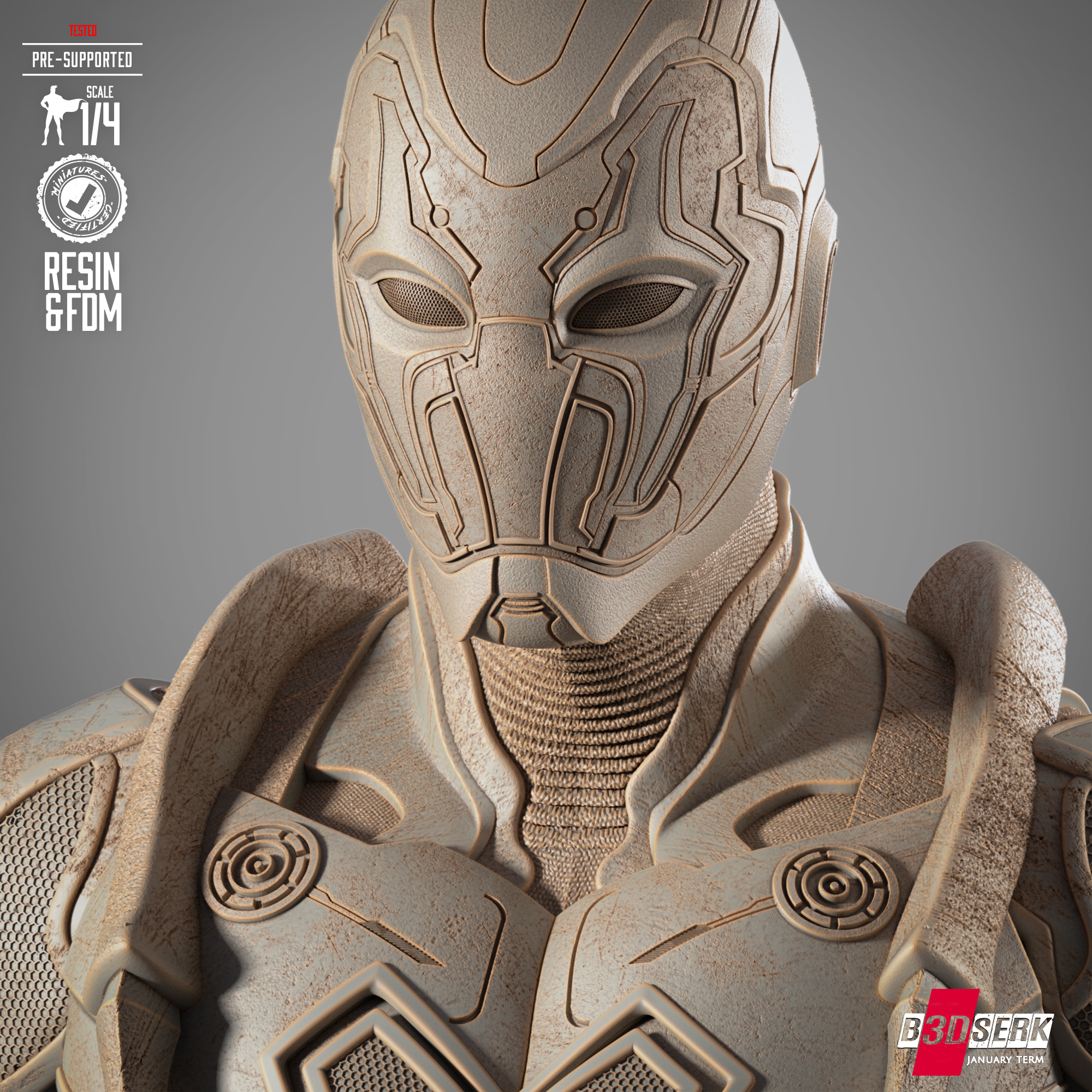 021925 B3DSERK-Bluebeetle Bust Image 004