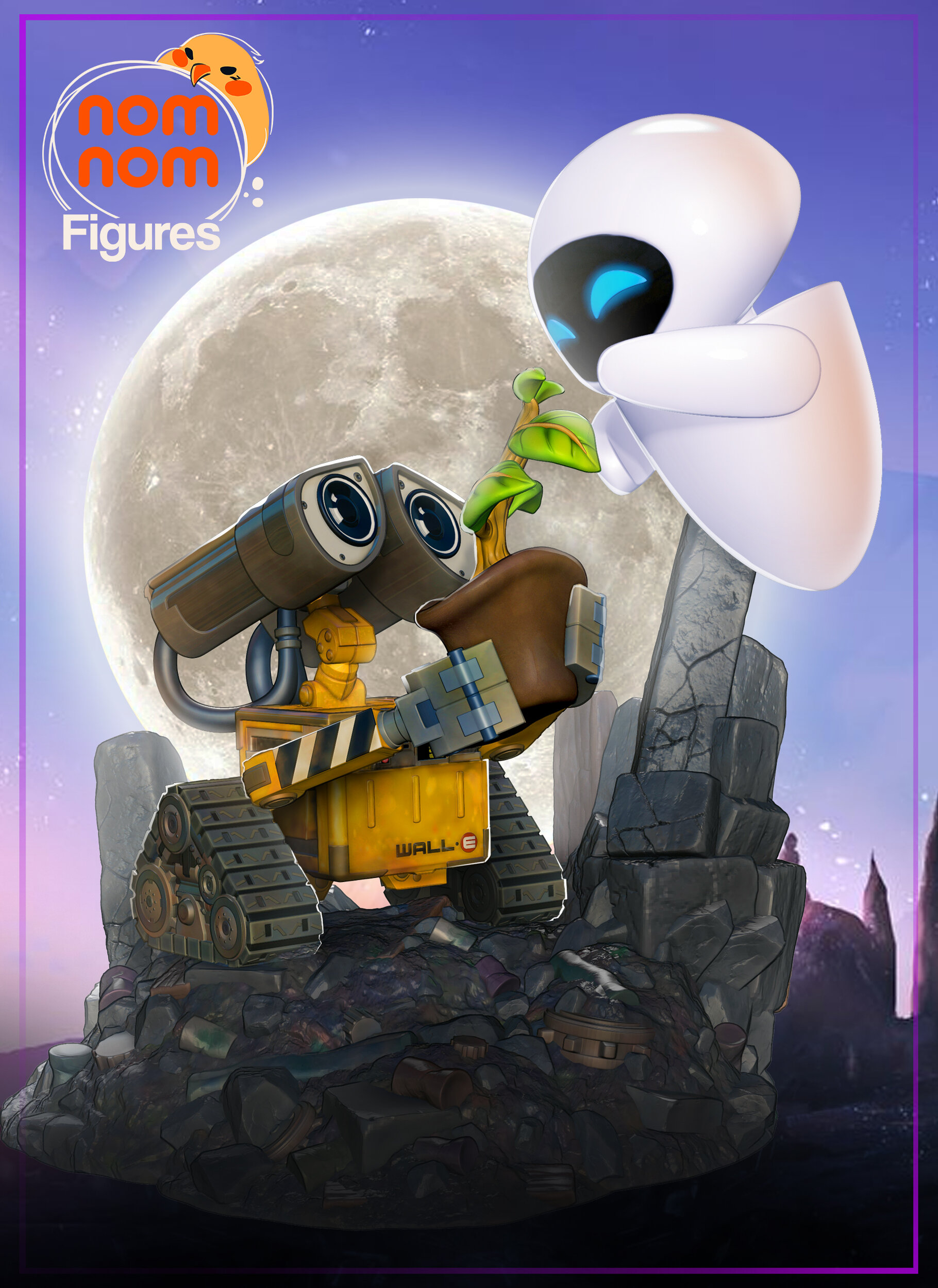 Chibi Wall-e and Eve_Beautyshot