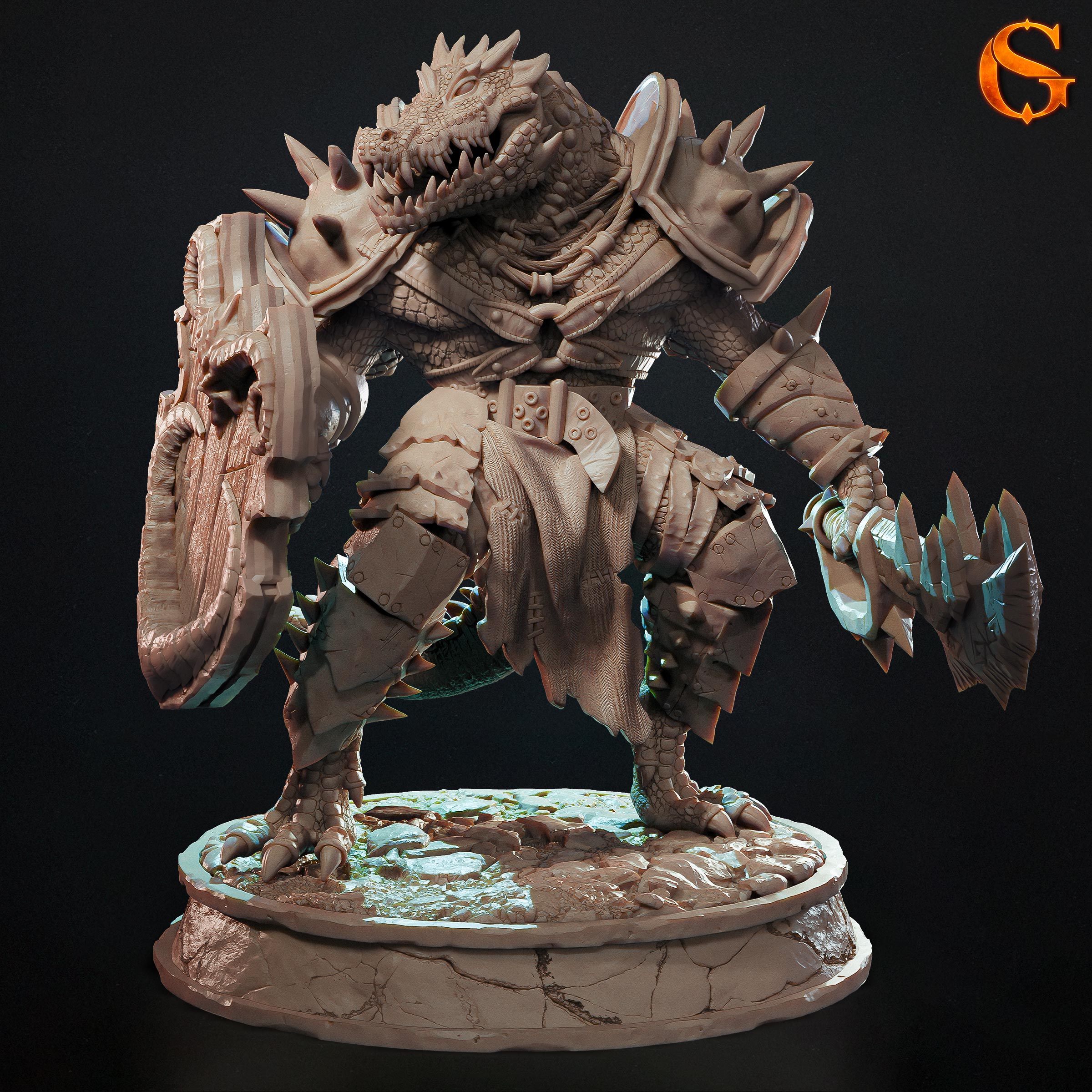 Crackle-Tooth, Human Were-Crocodile Fighter 01
