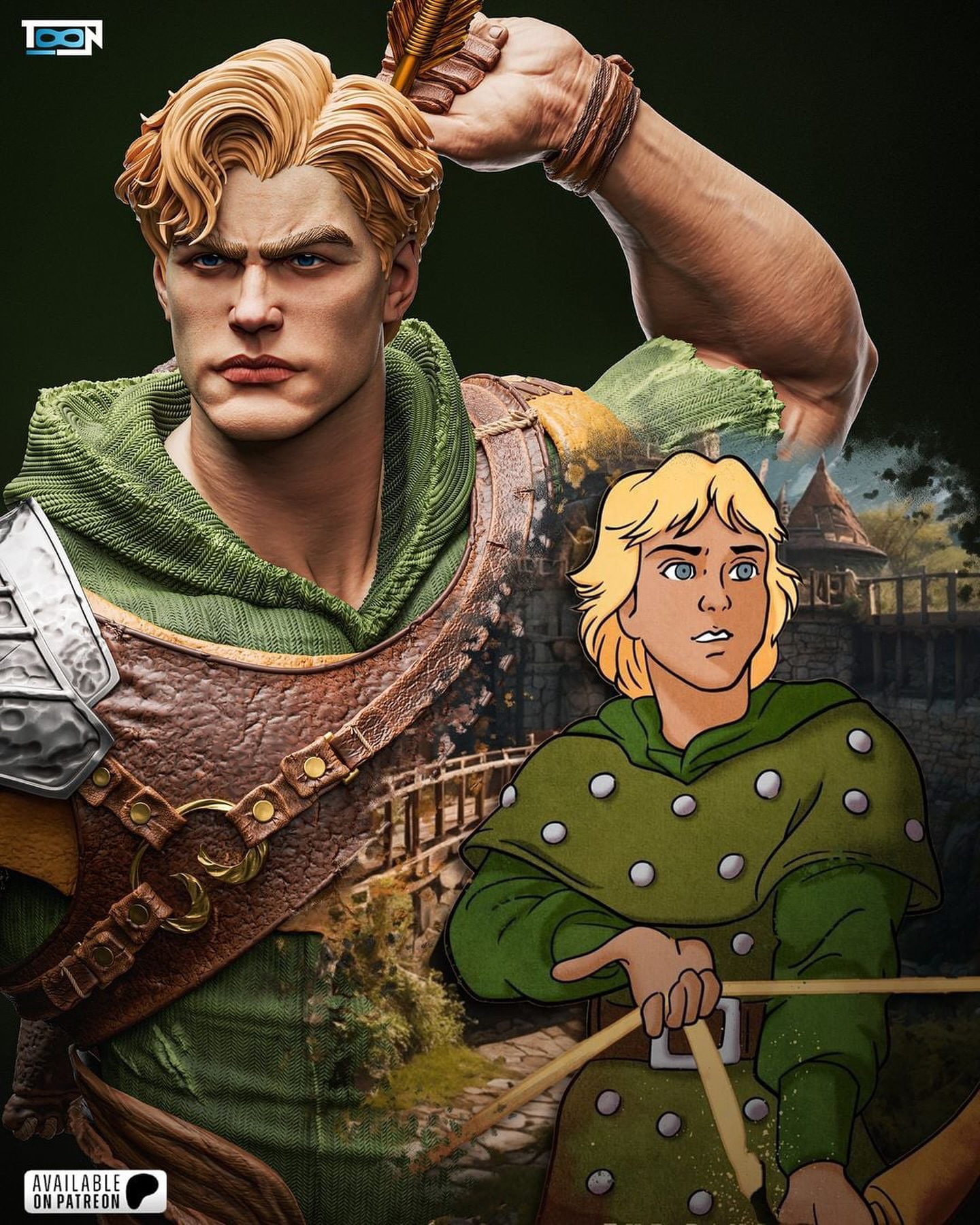 Hank from Dungeons and Dragons- 3D Print Model 6