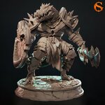 Crackle-Tooth, Human Were-Crocodile Fighter 01