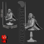 Bust of Aragorn Scale