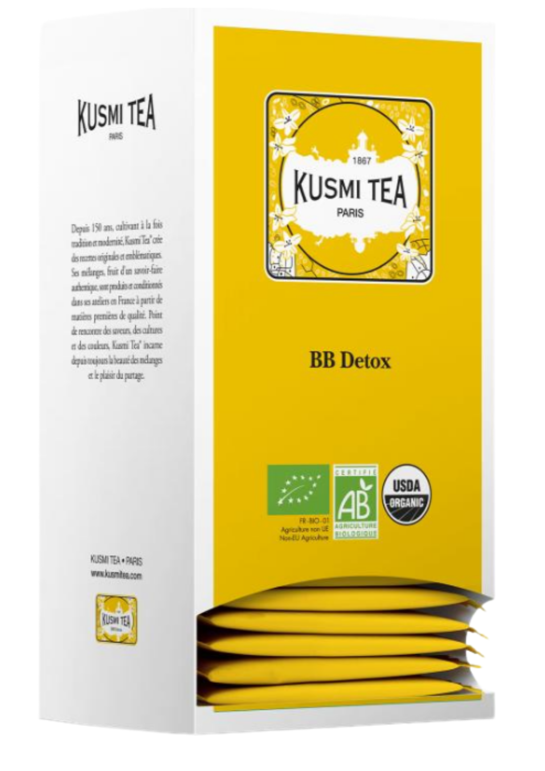 KUSMI TEA THE VERT BB DETOX BIO BOITE DE 25 SACHETS