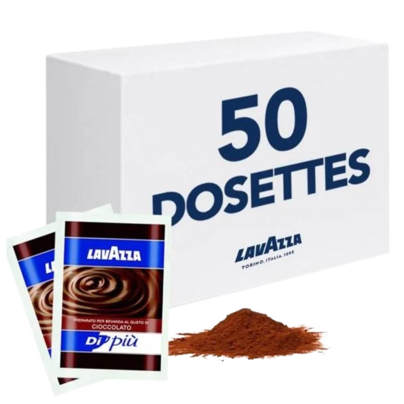 LAVAZZA CHOCOLAT EN POUDRE DI PIU 50 DOSETTES