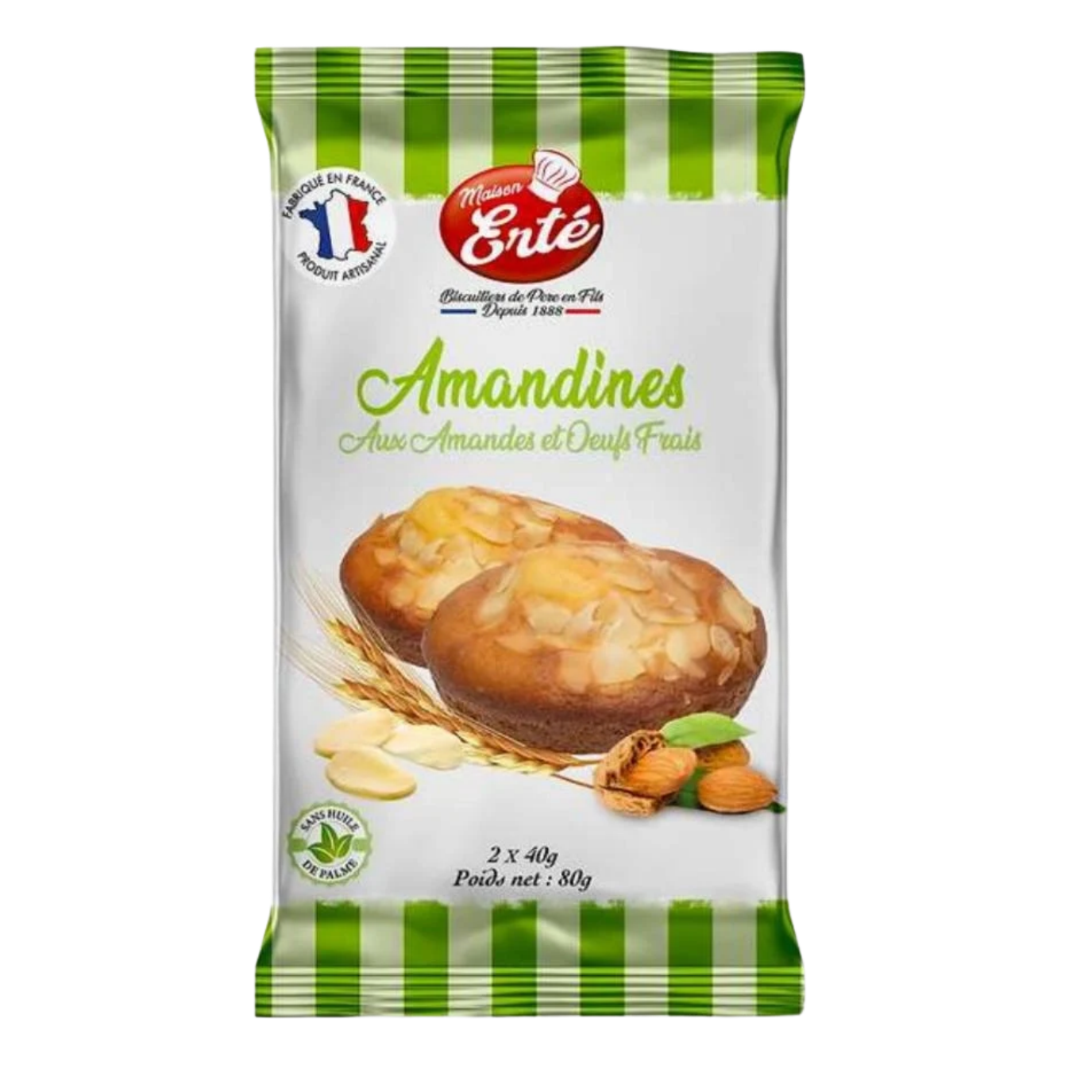 maison erté amandines boite de 24 sachets