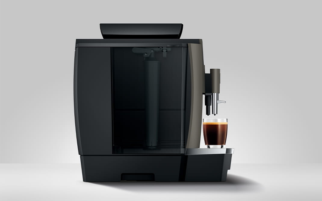 Design épuré Dark Inox de la JURA W4