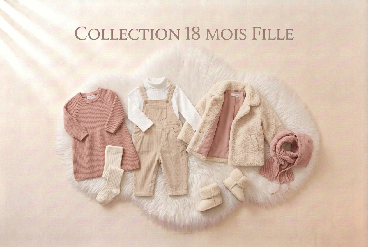 collection-18-mois-fille-avec-des-tenues-diff-rentes