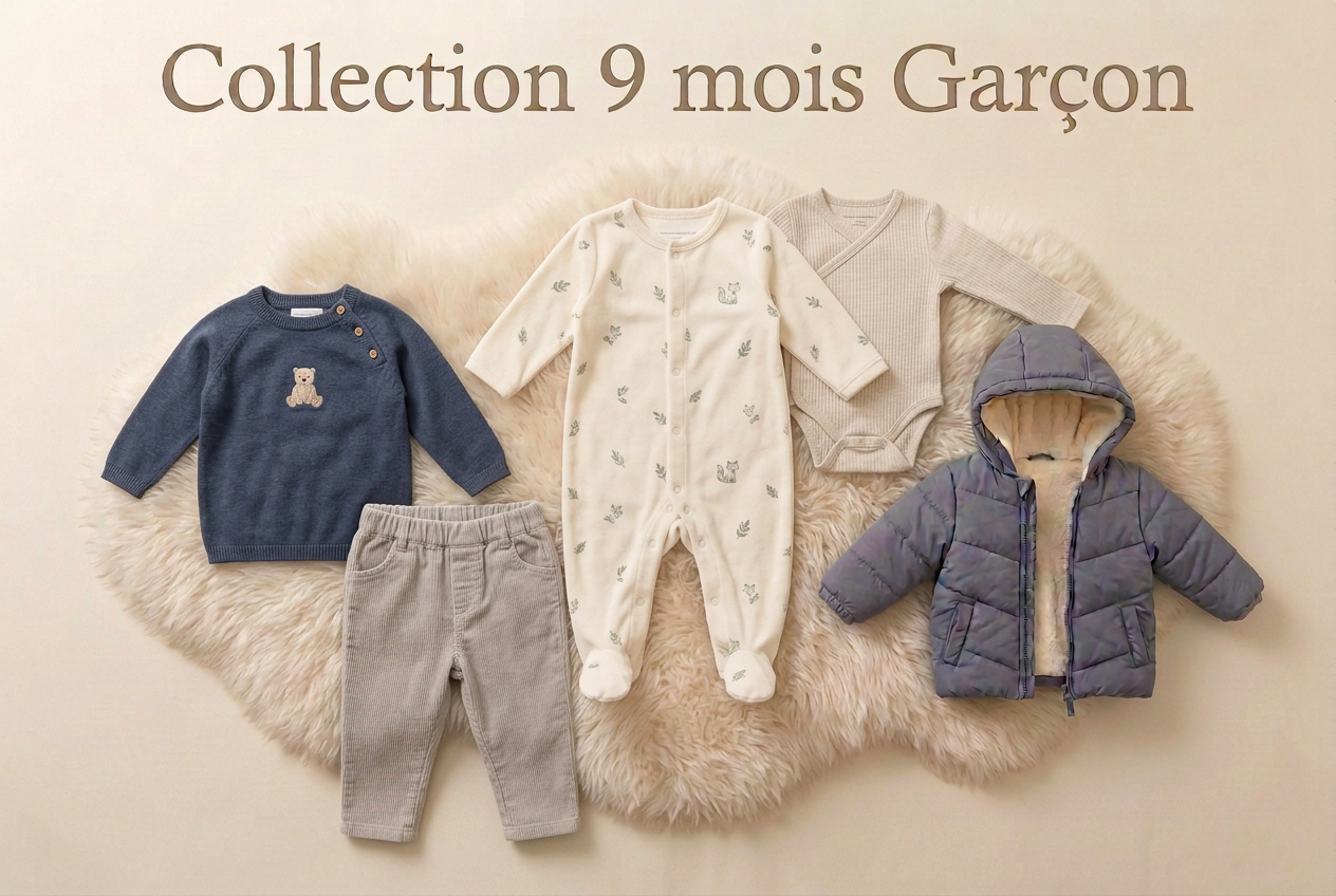 collection-9-mois-gar-on-avec-nouvelles-tenues-et-veste-conserv-e