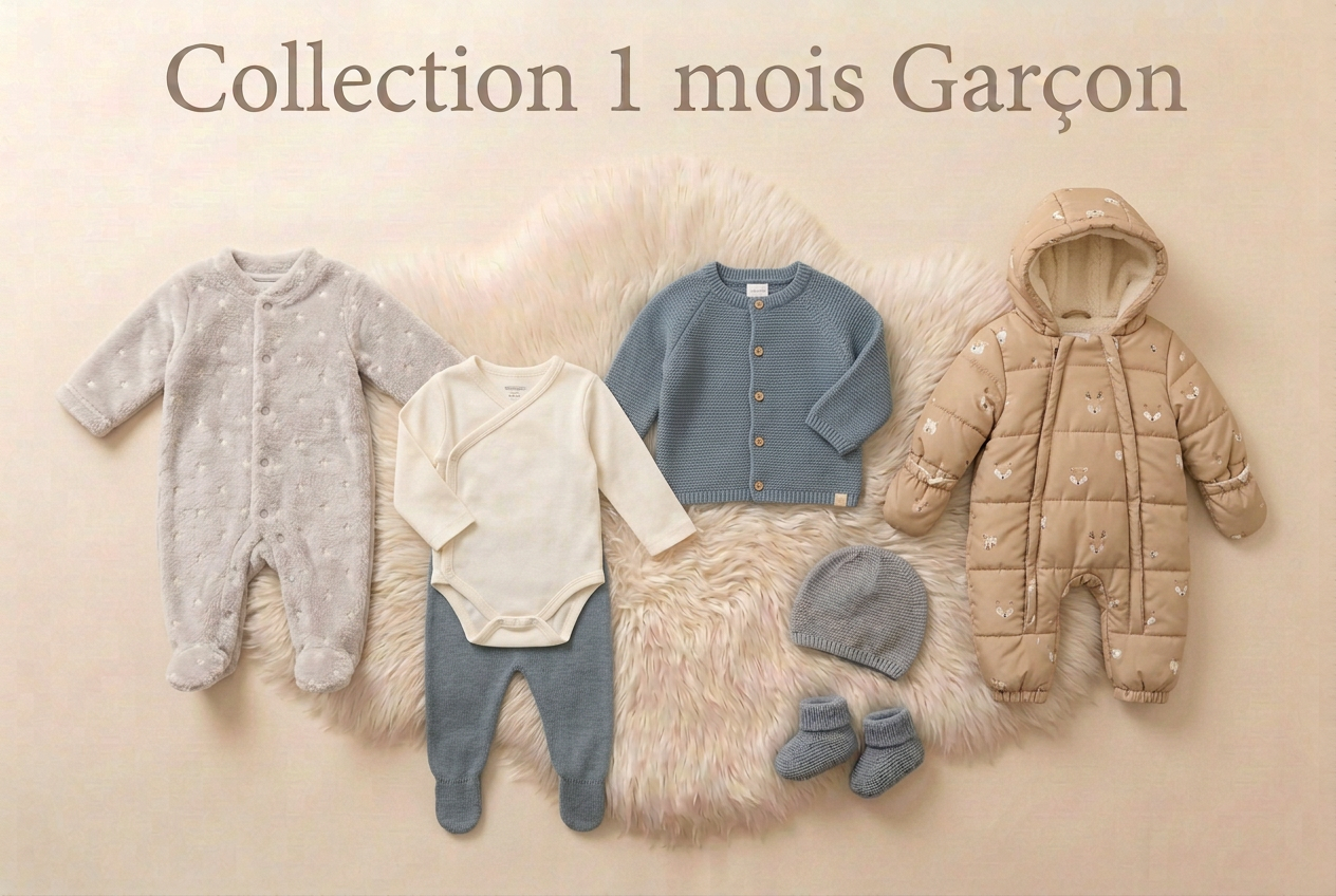 collection-1-mois-gar-on-avec-assortiment-de-v-tements-bien-chauds