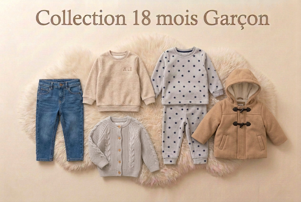 collection-18-mois-gar-on-avec-nouveau-manteau-et-gilet