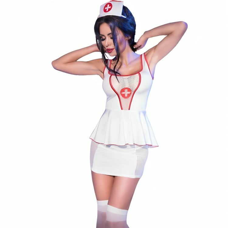 Costume infirmière sexy haut et jupe Chilirose CR 4160, photo principale
