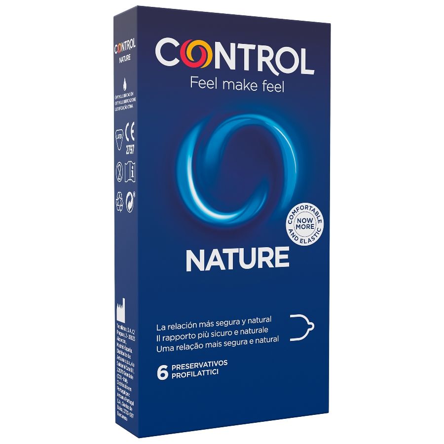 Préservatifs transparents Control Adapta Nature 6 unités, vue 1 sur 2