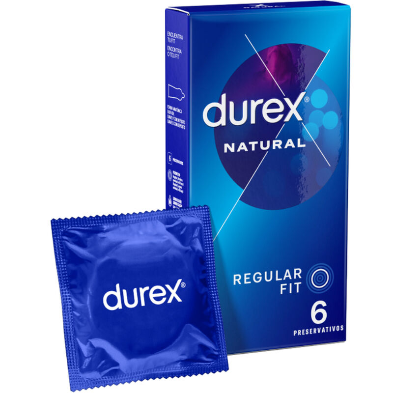 Préservatifs Durex Classique Naturel 6 unités, vue 1 sur 2