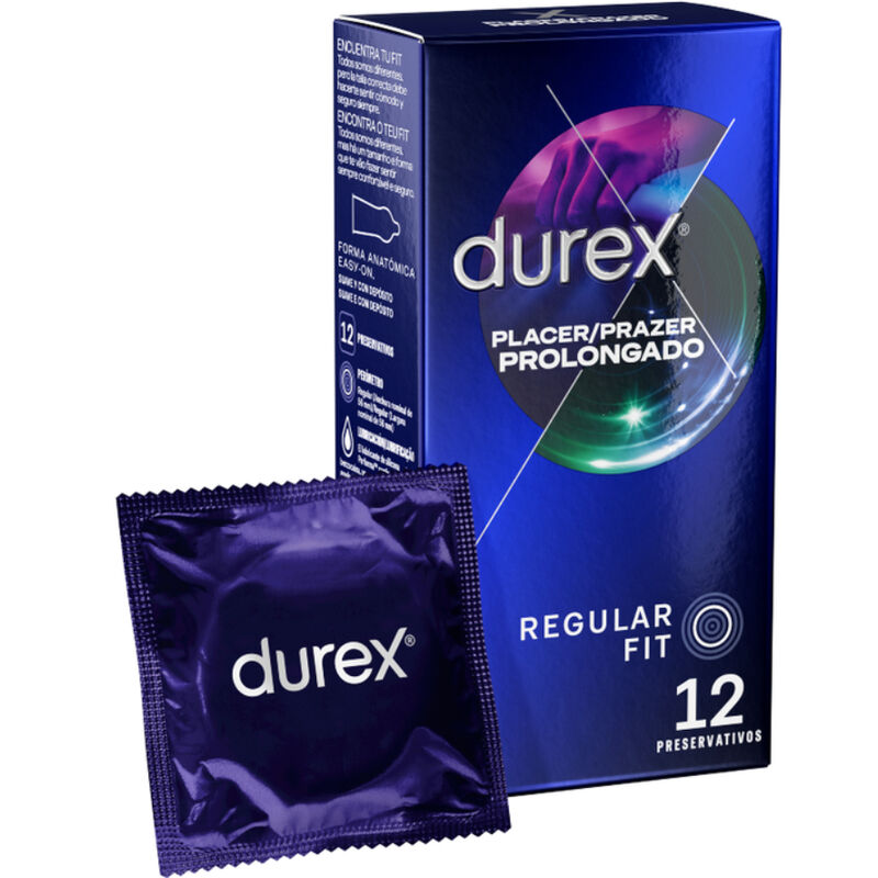 Préservatifs retardants Durex Plaisir Prolongé 12 unités, vue 1 sur 3