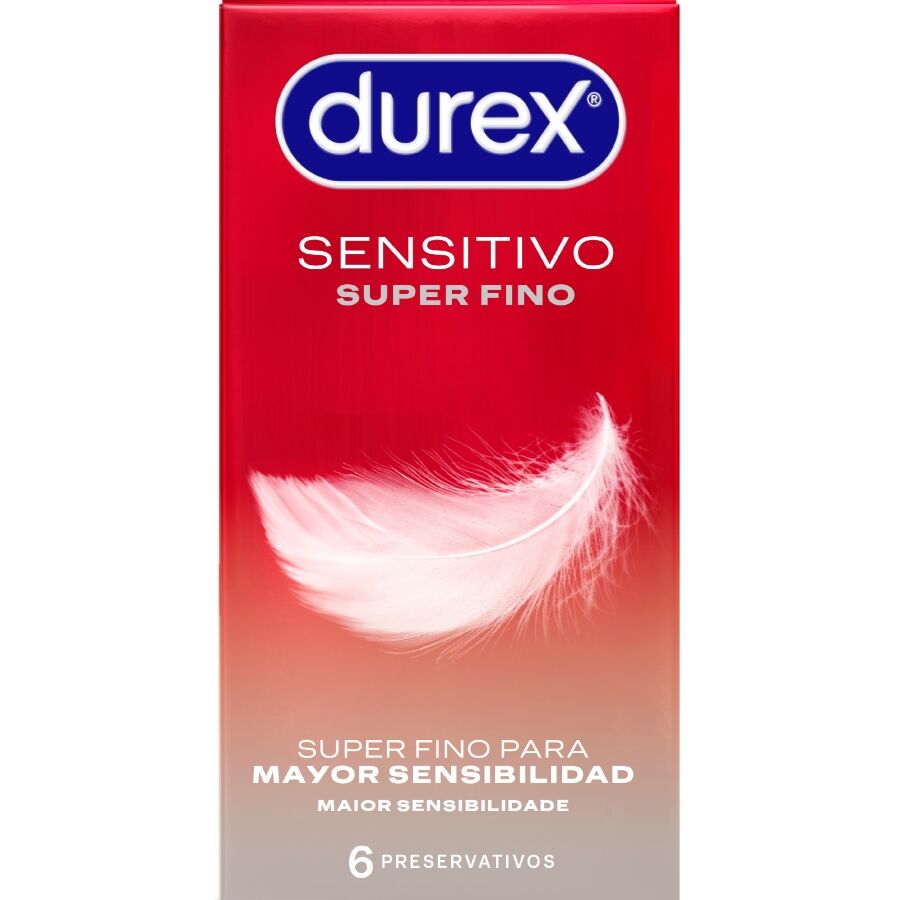 Préservatifs Durex Sensitive Total Contact ultra fins 6 unités, vue 1 sur 1