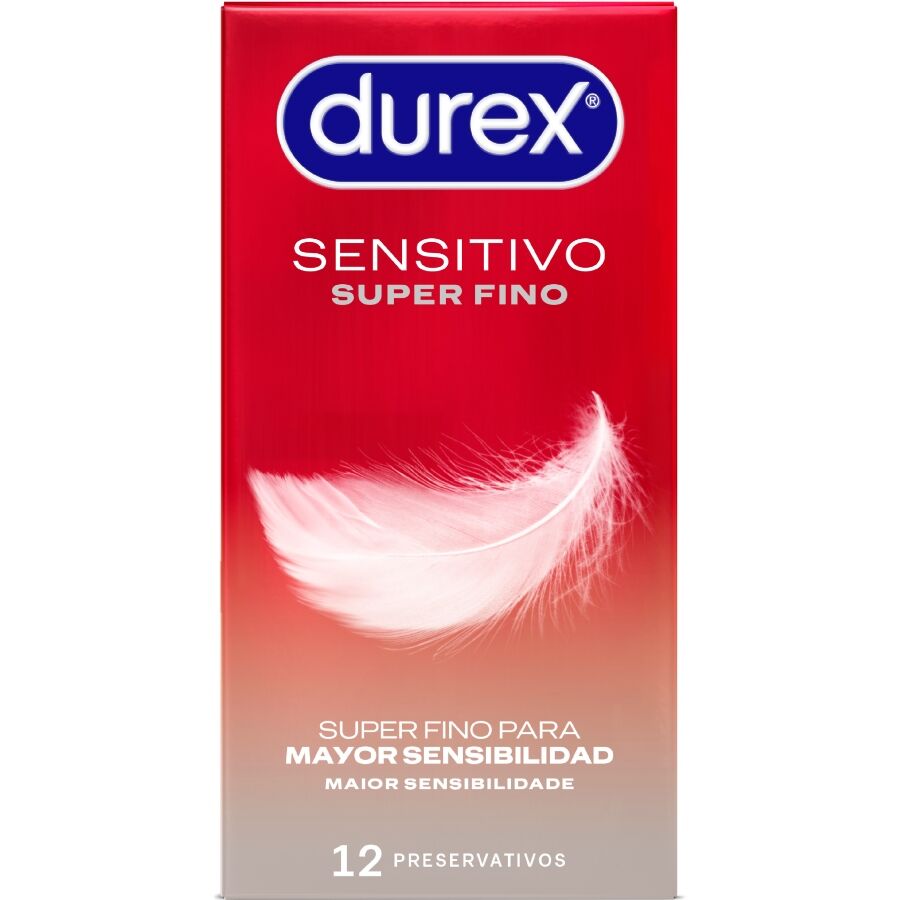 Préservatifs Durex Sensitive Total Contact ultra fins 12 unités, vue 1 sur 1