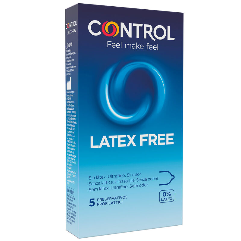 Préservatifs sans latex Control Free polyuréthane 5 unités, vue 1 sur 2