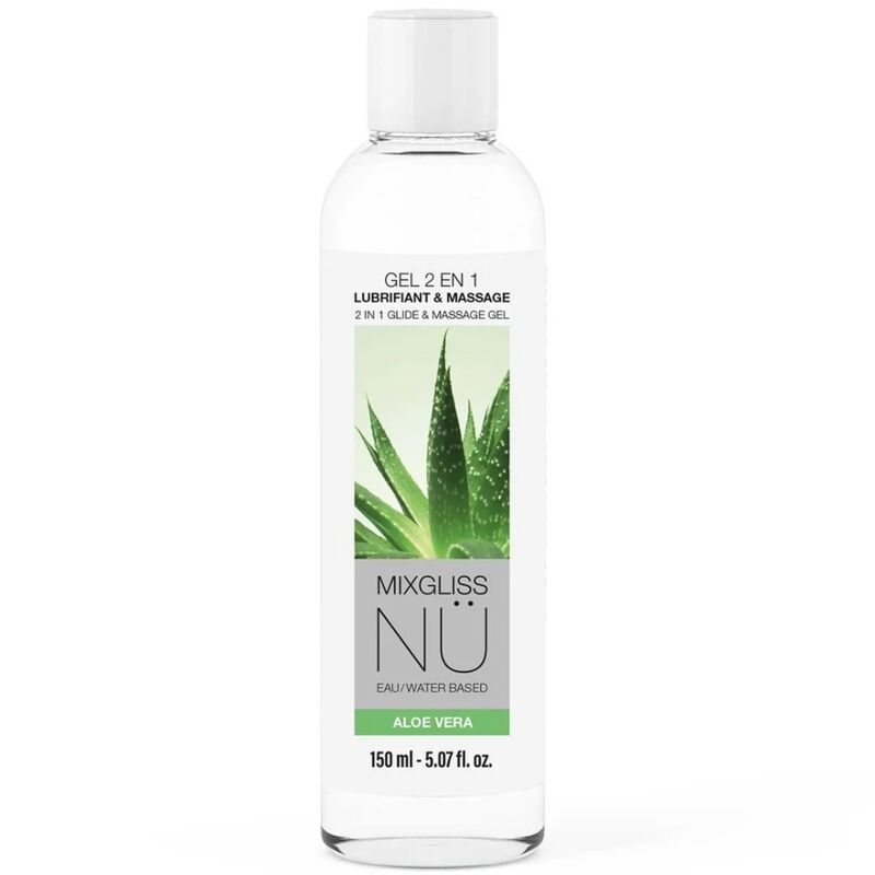 gel lubrifiant et de massage 2 en 1 Nuru à laloe vera Mixgliss Nü 150 ml