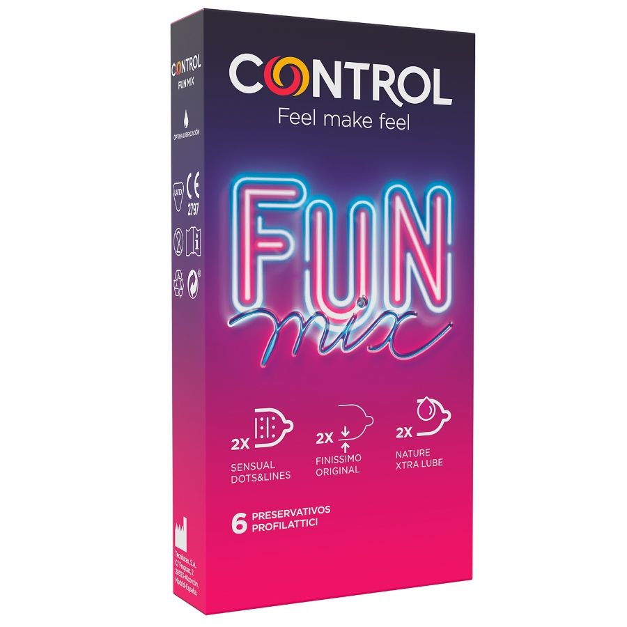 Assortiment de préservatifs Control Feel Fun Mix 6 unités, vue 1 sur 2