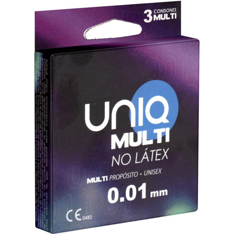Préservatifs sans latex Uniq Multi 3 unités, vue 1 sur 1