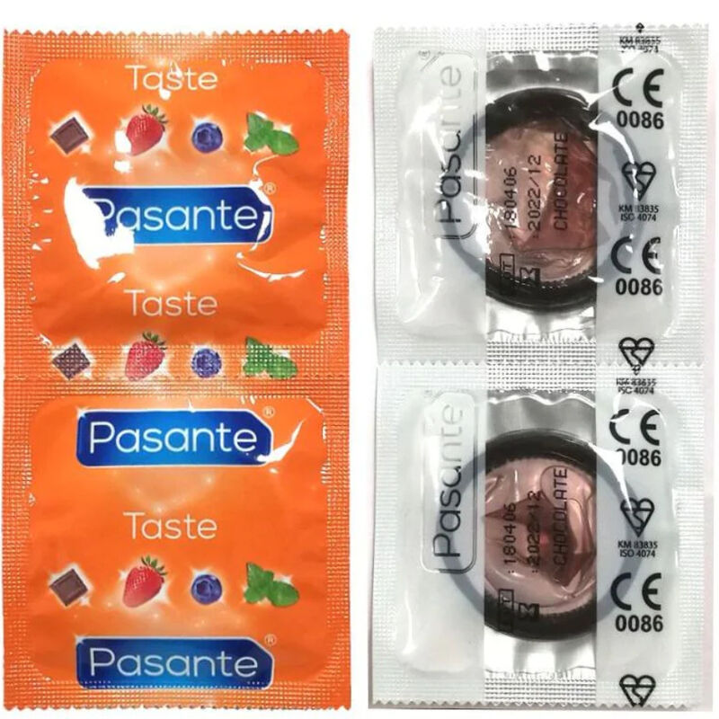 Préservatifs saveur chocolat Pasante Temptation 144 unités, vue 1 sur 4