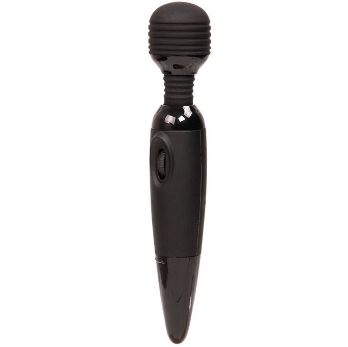 vibromasseur wand à piles à tête flexible noir Power Wand Baile, photo principale